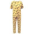 thumbnail image 7 of Tiweut Silk Pajamas For Women Long Sleeves Satin Valentines Valentine Sleepwear Sets Button Heart Print Soft Loungewear,A-Yellow,XL, 7 of 7