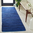 thumbnail image 3 of SAFAVIEH Rag Fergal Striped Cotton Runner Rug, Blue/Multi, 2'3" x 9', 3 of 12