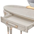 thumbnail image 3 of St. Charles Vanity Desk with Mirror - Dove Gray, 3 of 16