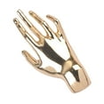 thumbnail image 5 of QccHieUs Women Brooch Lapel Pin Hand Shape Metal Lightweight Scarf Coat Lapel Pin Sweater Gold, 5 of 9
