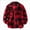 Red_Evwe, variant on WXFAZCVU Kids Plaid Flannel Shirt for Boys Fashion Long Sleeve Button Down Casual T Shirt Size 5-6 Years