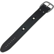 Hadley-Roma Men's MSM912RA-180 18-mm Black Genuine Leather Watch Strap