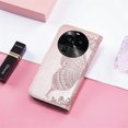 thumbnail image 2 of for Oppo Find X6 Pro Wallet Case for Women Girls, Shiny Butterfly Flower PU Leather Cover with Card Slot Holder Flip Phone Case for Oppo Find X6 Pro Rhinestone Rose Gold, 2 of 8