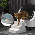 thumbnail image 6 of Open Top Self Cleaning Litter Box,70L Automatic Cat Litter Box Self Cleaning with APP Control,Low Noise,Safety Protection,Anti-Pinch Protection&Easy Access Step for Senior Cats,Multiple Cats(White), 6 of 8