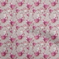 thumbnail image 1 of oneOone Rayon Light Gray Fabric Florals Sewing Craft Projects Fabric Prints By Yard 56 Inch Wide, 1 of 4
