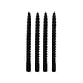 thumbnail image 2 of HHJZPR Twist Spiral Taper Candles, 9.84in 4Pcs Unscented Long Dinner Candlesticks, Halloween Wedding Gothic Party Table Decor Candles, 2 of 6