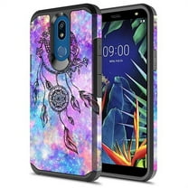 LG K40 Case,LG Solo LTE Case, LG K12 Plus Case, LG X4 2019 Case, KAESAR Hybrid Dual Layer Slim Graphic Armor Shockproof Impact Resistant Protective Cover Case for LG K40 (Dream Catcher)