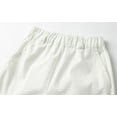 thumbnail image 5 of LittleSpring Boys White Pants Elastic Waist School Uniform Pants Size 12, 5 of 6