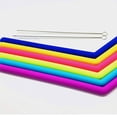 thumbnail image 2 of Cateissary Feiqiong 2019, pajita para beber respetuosa con el medio ambiente, pajitas de silicona reutilizables coloridas + cepillo limpiador, juegos Mostrada 2 Cateissary JJ18384-02, 2 of 6