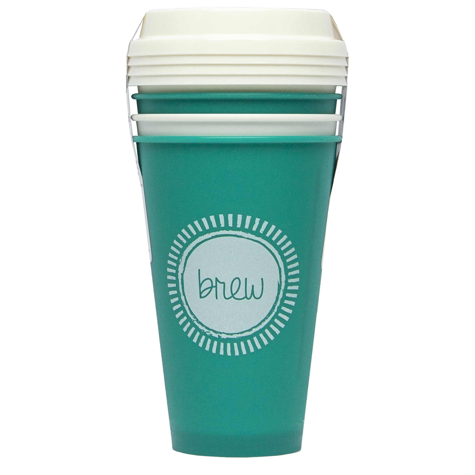 Set of 3 PMI 24oz Aladdin Reusable Cold Cup Collection With Lid And Straw Blue Arrows 