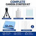thumbnail image 3 of eCostConnection Camera Starter Kit – Mini Tripod, Screen Protectors & Cleaning Kit for DSLR Cameras, 3 of 4