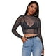 thumbnail image 1 of Camisetas transparentes de manga larga para mujer, 1 of 5
