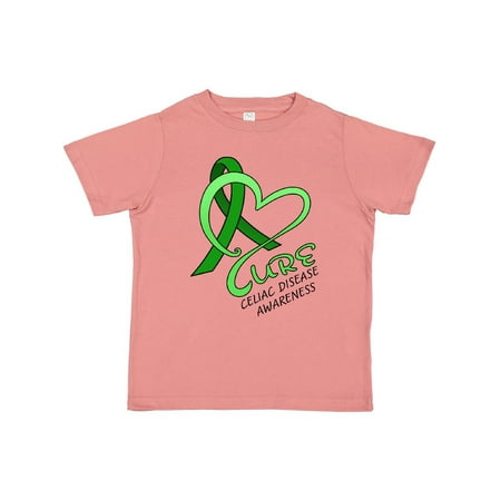 

Inktastic Cure- Celiac Disease Awareness heart-shaped ribbon Gift Toddler Boy or Toddler Girl T-Shirt
