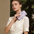 thumbnail image 2 of LOUEBICA Wallet Women Clutch Leather Wristlet Wallet Fashion Embossed RFID Blocking Credit Card Holder with Strap, 2 of 8