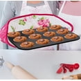 thumbnail image 5 of YSTDHL 5 Pack Nonstick Bakeware Set Includes Cookie Sheet, Loaf Pan, Square Pan, Round Cake Pan, 12 Cups Muffin Pan, 5 of 6