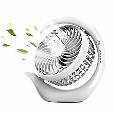 Acemining Rechargeable Battery Operated Fan With 3 Speeds Strong