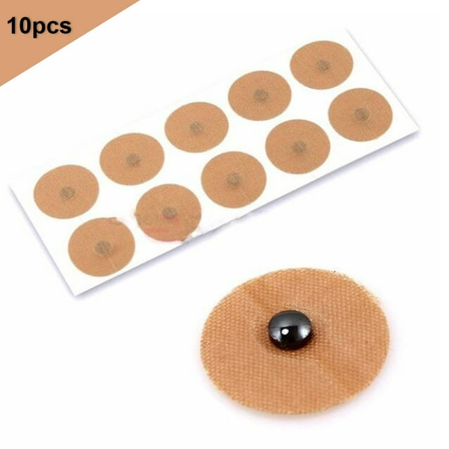 10 pegatinas magnéticas para aliviar el dolor corporal, pegatinas de terapia magnética para el cuidado corporal, herramienta de terapia de puntos de acupuntura con imán para la salud
