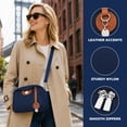 thumbnail image 4 of INSPIRE CHIC Oxford Crossbody Bag for Women Casual Everyday Shoulder  with Adjustable Strap & Zipper Closure Blue, 4 of 6