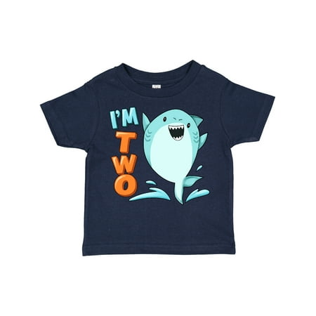 

Inktastic I m Two- Shark Second Birthday Gift Toddler Boy or Toddler Girl T-Shirt