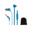thumbnail image 1 of Auriculares intraurales JBL Tune T160 Pure Bass con micrófono, color azul, 1 of 5