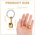 thumbnail image 2 of Llave de pistón estrecho Uxcell, llaveros de piezas de auto, llavero de pistón, llavero adecuado para hombres y mujeres para coches, camiones y bicicletas, dorado, 2 of 7
