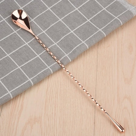 

Agatige 1Pc Stainless Steel Cocktail Spoon Beverage Coffee Mixing Layering Tool With Long Handle Bar Mixing Spoon Stainless Steel Cocktail Spoon