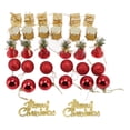 thumbnail image 3 of 32Pcs Christmas Tree Decoration Door Hanging Ornament Home Decor Set for Party DIY Gold, 3 of 9
