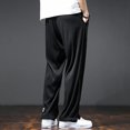 thumbnail image 5 of Pantalones casuales de verano de seda de hielo para hombre, pantalones anchos, holgados, rectos, ultrafinos, con aire acondicionado, pantalones deportivos de talla grande 5XL 6XL 7XL, 5 of 5