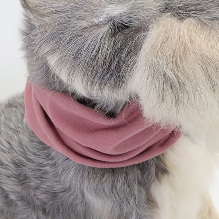 SWETRACE Comfortable Pink Dog Earmuff Elastic Snood Portable Winter Pet Accessory