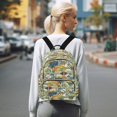 thumbnail image 7 of FORMRS Mini Backpack Purse for Women Quilted Travel Daypack Casual Shoulder Bag, Colorful Cartoon Dinosaur Pattern, 7 of 7