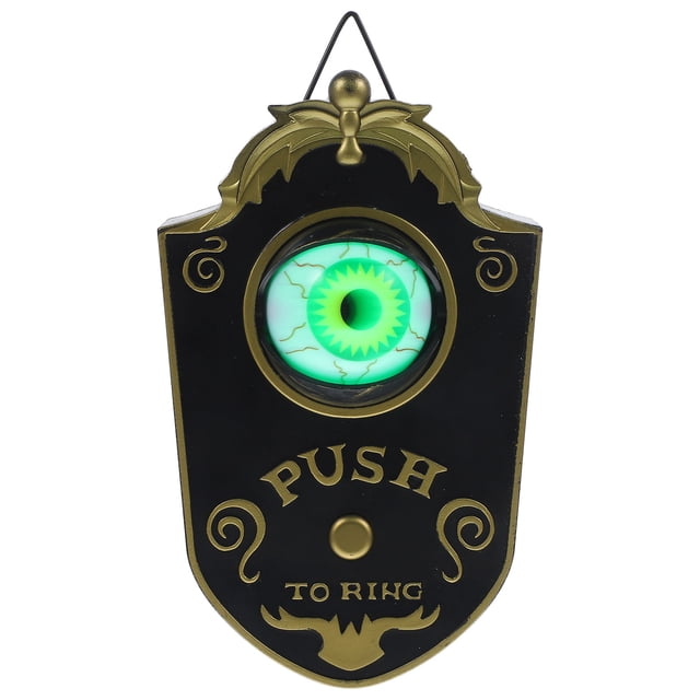 Creepy Creative Unique Halloween Doorbell Light Up Eyeball Doorbell Decoraciones de puerta Party Doorbell Prop para Haunted House