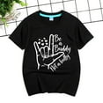 thumbnail image 2 of Felwors Girls Soft Short Sleeve Crew Neck T Shirts 6 Color Printed T Shirt, 2 of 5