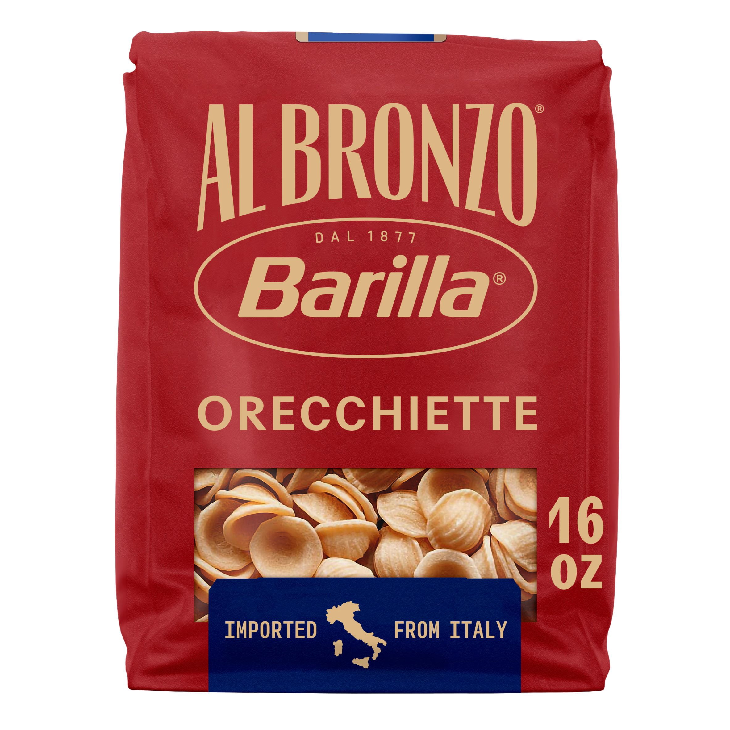 3 pack) Barilla Al Bronzo Bronze Cut Orecchiette Pasta, 16 oz