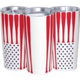 thumbnail image 3 of 20 Oz Insulated Tumbler with Lid and Straw, American Ball Flag Mom Dad Iced Coffee Stainless Steel Vacuum Insulated Tumbler Cup Travel Mug for Hot and Cold, 3 of 5