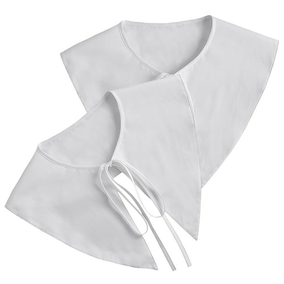 TABLZONE 2PCS Fake Collar for Girl Detachable Cotton for Spring and Autumn Sweaters