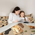 thumbnail image 4 of Erosebridal Capybara Print Kids Twin Bedding Sets, Brown Rustic Camo Bedding Comforter Set, Grey Reversible, 7 Pieces, 4 of 7