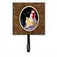 thumbnail image 2 of Carolines Treasures SS8579SH4 Golden Retriever with Snowman In Red Hat Leash Holder or Key Hook, Small, Multicolor, 2 of 2