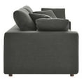 thumbnail image 2 of Modway Commix Upholstered Modern Fabric & Wood Loveseat in Gray, 2 of 3