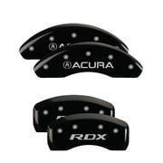 MGP 4 Caliper Covers Engraved Front & Rear MGP Black finish silver ch Fits select: 2012 ACURA MDX ADVANCE, 2010-2011 ACURA MDX TECHNOLOGY