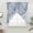 Blue, variant on Marble Grey Swag Curtains Valance For Kitchen Windows, Modern Abstract Ink Painting Luxury Wide Rod Pocket Curtain Drapes, Bathroom Cafe Living Room Light Filtering Drapery Panels, 56"W x 36"H