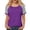 Purple #023, variant on Women's Raglan Short Sleeve Crewneck T-Shirt Color Block Tops Casual Loose Blouses, Black M