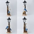 thumbnail image 4 of LEHOZIHEQ Garden Statue with Solar Lantern, Resin Seagull Seabird Figurine, Mediterranean Style Sculptures for Lawn Decor Unique Ornament, 4 of 5