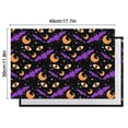 thumbnail image 6 of Halloween Bat Moon Eye Pattern Summer Placemats Table Placemats Set Of 4-Linen Kitchen Washable Placemats Table Mats 11.8"x17.7" Non-Slip Heat Resistant, 6 of 6