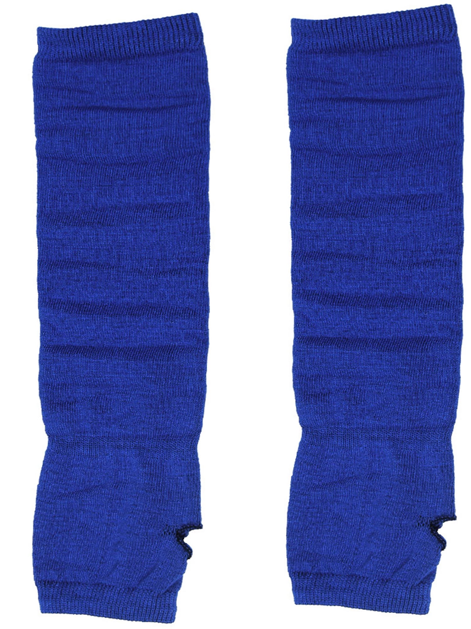Allegra K Women Winter Acrylic Rainbow Stripe Fingerless Thumbhole Elbow Length Long Knitted Gloves