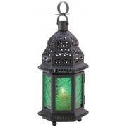 Zingz & Thingz 13244 Green Moroccan Candle Lantern