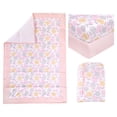 thumbnail image 3 of Little Star 100% Organic Cotton 3 Piece Crib Bedding Set - Reversible Comforter and 2 Fitted Sheets, 3 of 7