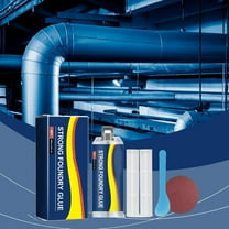 Strong Foundry Glue 85ml – High-Temperature Metal Repair Adhesive for Iron & Steel Casting, Tanks & Plumbing, Heat Resistant up to 285°C (545°F), Fast-Setting Epoxy, Drillable & Sandable Industrial B