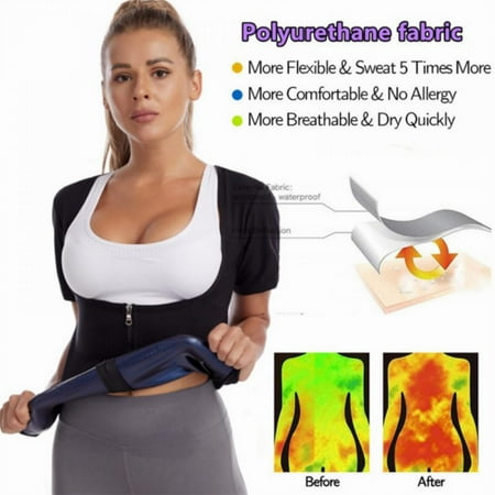 

Sweat Jacket Zipper Long Sleeve Shaper