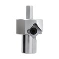 thumbnail image 5 of 1pc Workbench Dog Hole Chamfer Reamer Tool Aluminum Alloy 20mm Dog Hole Shaping Trimmer Hex Shank For Electric Drill, 5 of 6
