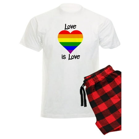 

CafePress - Love Is Love Pajamas - Men s Light Pajamas